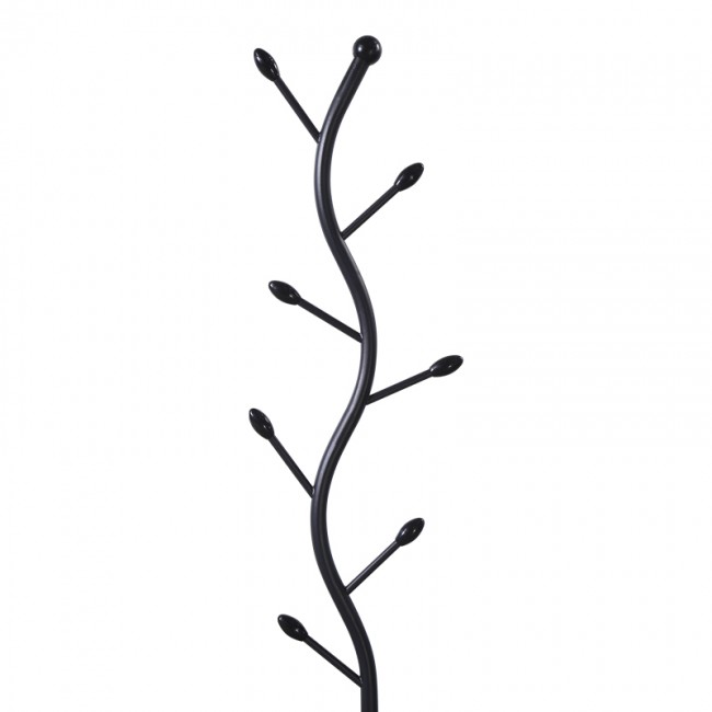 Καλόγερος Lelom pakoworld μέταλλο σε μαύρη απόχρωση Φ30x170εκ