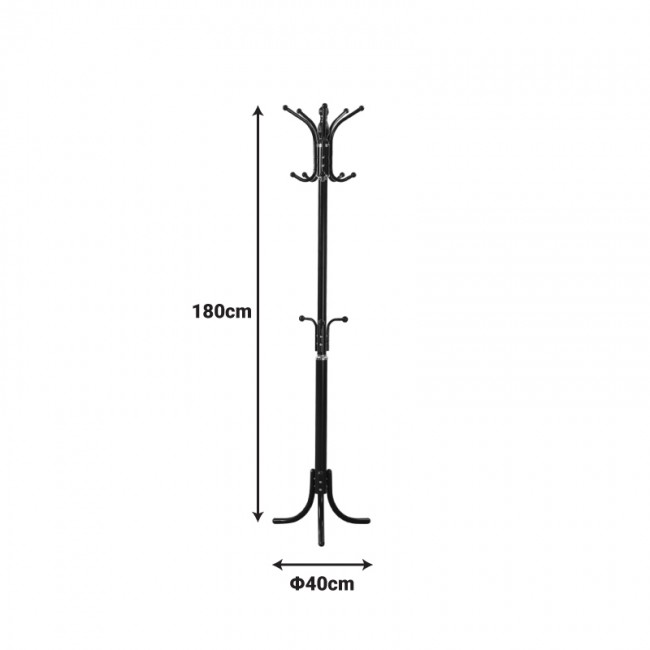 Καλόγερος Mendora pakoworld μέταλλο σε μαύρη απόχρωση 40x40x180εκ Καλόγερος Mendora pakoworld μέταλλο σε μαύρη απόχρωση 40x40x180εκ