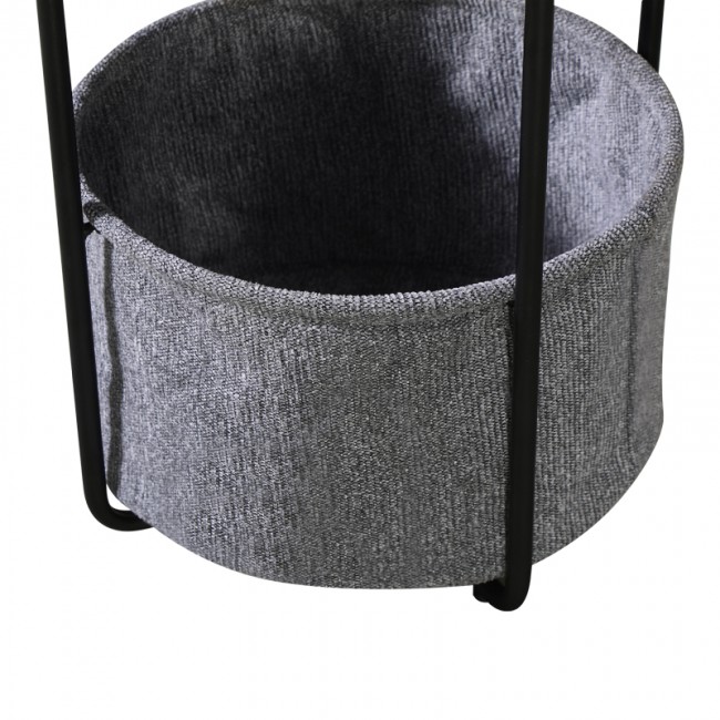 Βοηθητικό τραπέζι Fredami pakoworld μαύρο μαρμάρου Φ40x50εκ Βοηθητικό τραπέζι Fredami pakoworld μαύρο μαρμάρου Φ40x50εκ