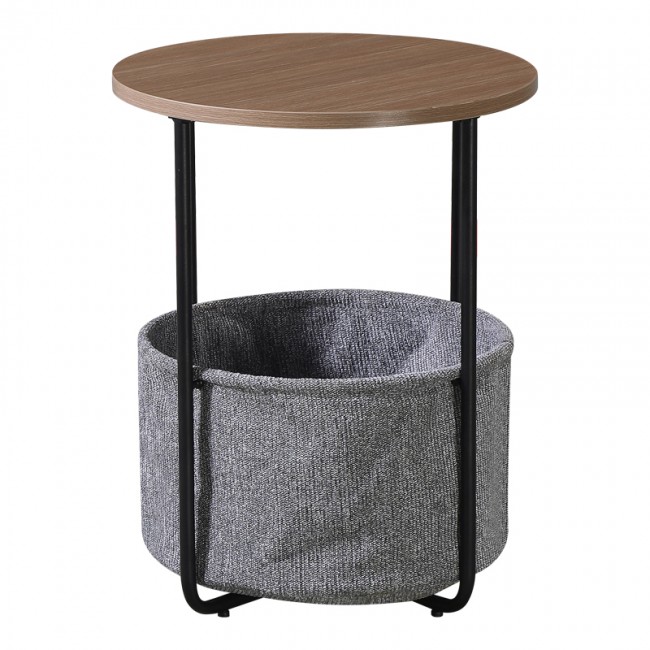 Βοηθητικό τραπέζι Fredami pakoworld sonoma Φ40x50εκ