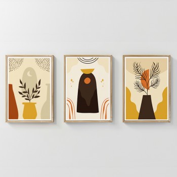 Πίνακας Caelo pakoworld τρίπτυχος με ψηφιακή εκτύπωση και πλαίσιο 33x1.5x48εκ Πίνακας Caelo pakoworld τρίπτυχος με ψηφιακή εκτύπωση και πλαίσιο 33x1.5x48εκ