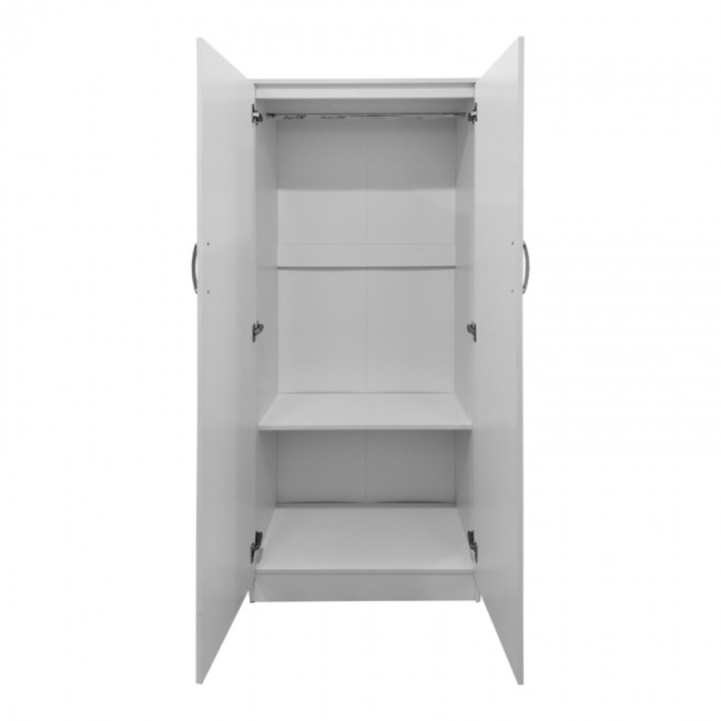 Ντουλάπα δίφυλλη Lego pakoworld σε λευκή απόχρωση 80x42x180εκ