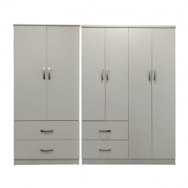 Ντουλάπα εξάφυλλη Lego pakoworld λευκή 200,5x42x180εκ Ντουλάπα εξάφυλλη Lego pakoworld λευκή 200,5x42x180εκ