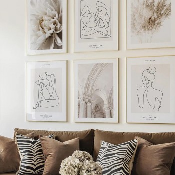 Πίνακας Greda pakoworld εξάπτυχος με ψηφιακή εκτύπωση και πλαίσιο 33x1.5x48εκ Πίνακας Greda pakoworld εξάπτυχος με ψηφιακή εκτύπωση και πλαίσιο 33x1.5x48εκ