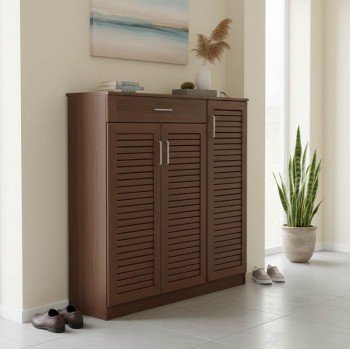 Παπουτσοθήκη-ντουλάπι SANTE pakoworld 30 ζεύγων χρώμα καρυδί 120x37x123εκ Παπουτσοθήκη-ντουλάπι SANTE pakoworld 30 ζεύγων χρώμα καρυδί 120x37x123εκ