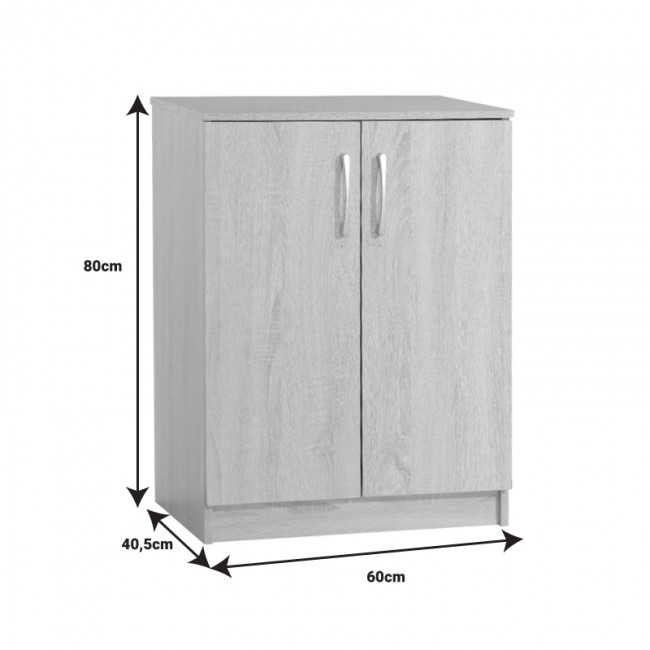 Παπουτσοθήκη-ντουλάπι Shordo pakoworld wenge μελαμίνης 60x40.5x80εκ