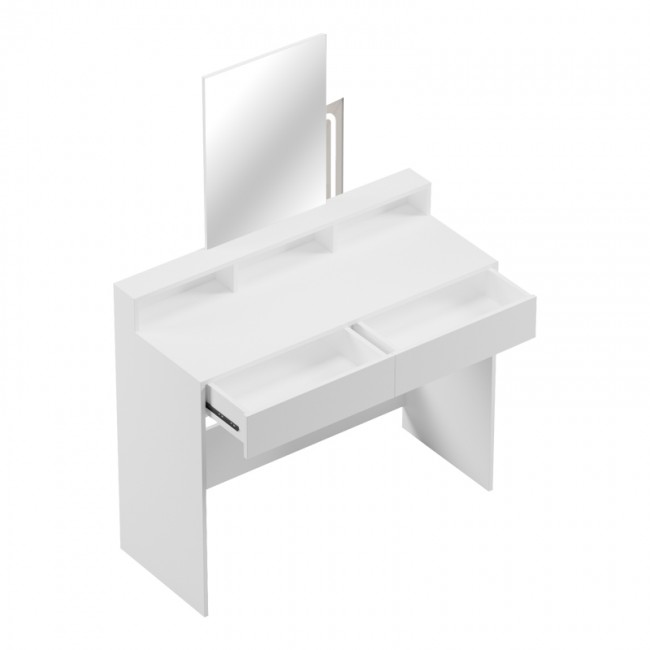 Τουαλέτα κρεβατοκάμαρας Frentsel pakoworld σε λευκή απόχρωση 100x40x140εκ