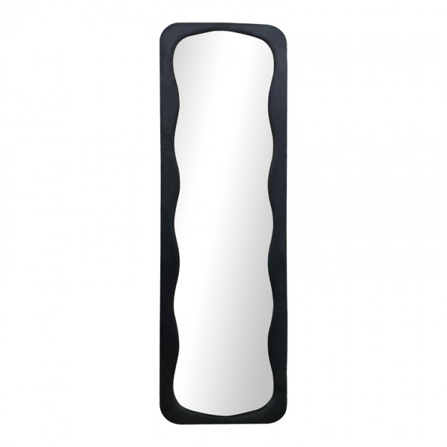 Καθρέπτης Lezour pakoworld βελούδο σε μαύρη απόχρωση 50x5x170εκ