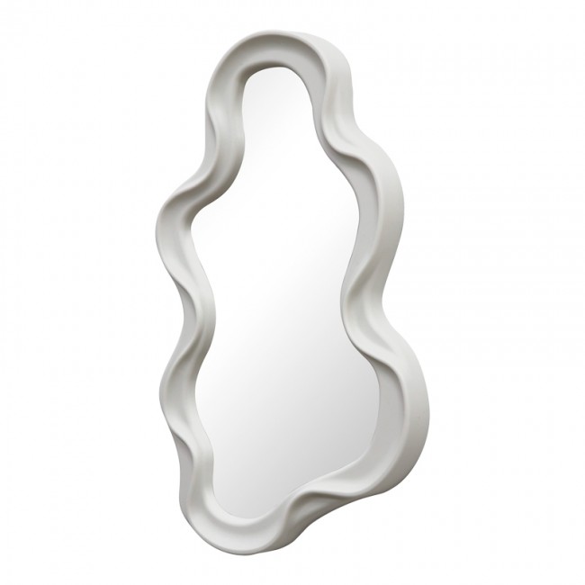 Καθρέπτης Liquid pakoworld pp σε λευκή απόχρωση 26x2.7x39εκ