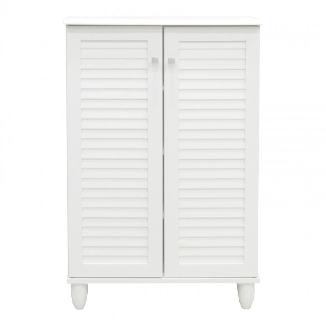 Παπουτσοθήκη-ντουλάπι Santo pakoworld 10 ζεύγων σε λευκή απόχρωση 60x34.5x91.5εκ