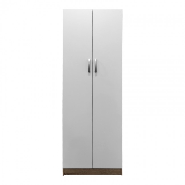 Ντουλάπα δίφυλλη Lego pakoworld σε sonoma-λευκή απόχρωση 60x42x180εκ Ντουλάπα δίφυλλη Lego pakoworld σε sonoma-λευκή απόχρωση 60x42x180εκ