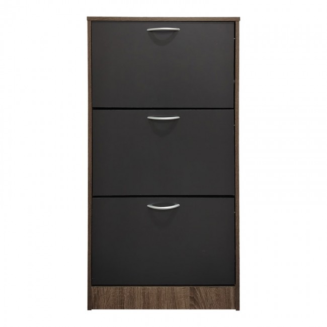 Παπουτσοθήκη Savaz pakoworld σε oak-ανθρακί απόχρωση 60x24x114εκ Παπουτσοθήκη Savaz pakoworld σε oak-ανθρακί απόχρωση 60x24x114εκ