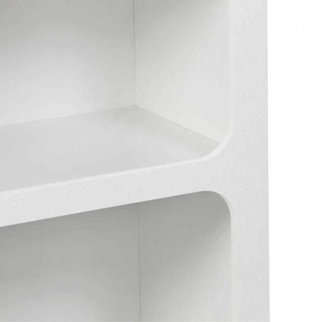 Βιβλιοθήκη-ραφιέρα Emersi pakoworld mdf σε λευκή απόχρωση 70x35x100εκ Βιβλιοθήκη-ραφιέρα Emersi pakoworld mdf σε λευκή απόχρωση 70x35x100εκ