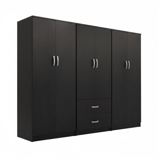 Ντουλάπα τετράφυλλη Lego Ι pakoworld wenge 240x42x180εκ