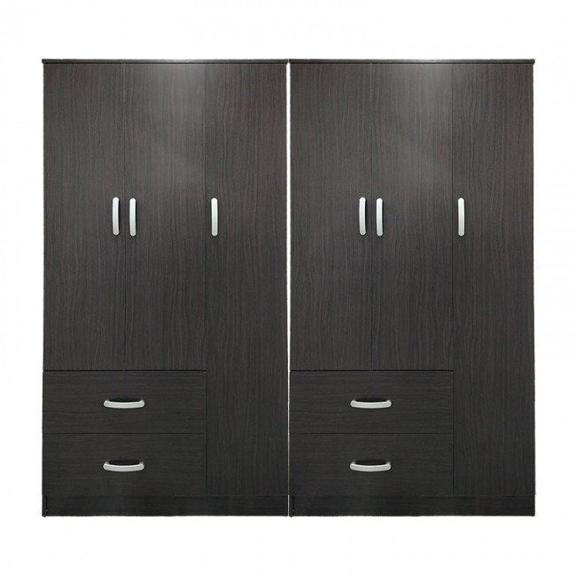 Ντουλάπα εξάφυλλη Lego pakoworld wenge 180x42x180εκ