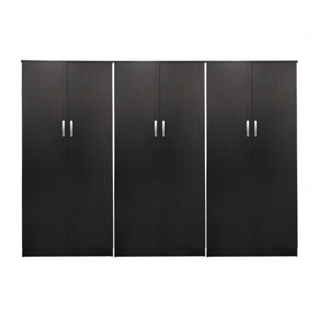 Ντουλάπα εξάφυλλη Lego pakoworld wenge 240x42x180εκ Ντουλάπα εξάφυλλη Lego pakoworld wenge 240x42x180εκ