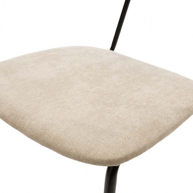 Καρέκλα Tania pakoworld ύφασμα μπεζ antique-μαύρο πόδι Καρέκλα Tania pakoworld ύφασμα μπεζ antique-μαύρο πόδι