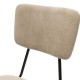 Καρέκλα Tania pakoworld ύφασμα μπεζ antique-μαύρο πόδι Καρέκλα Tania pakoworld ύφασμα μπεζ antique-μαύρο πόδι