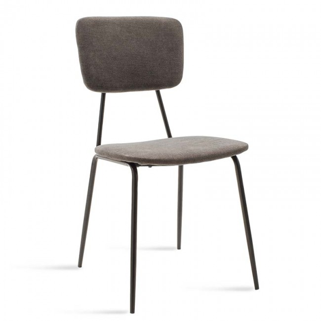 Καρέκλα Tania pakoworld ύφασμα ανθρακί antique-μαύρο πόδι Καρέκλα Tania pakoworld ύφασμα ανθρακί antique-μαύρο πόδι