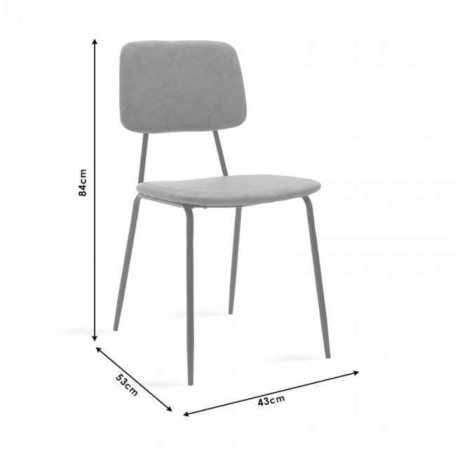 Καρέκλα Tania pakoworld ύφασμα ανθρακί antique-μαύρο πόδι Καρέκλα Tania pakoworld ύφασμα ανθρακί antique-μαύρο πόδι