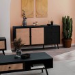Μπουφές Oslo pakoworld μαύρο-φυσικό 150x39x79εκ Μπουφές Oslo pakoworld μαύρο-φυσικό 150x39x79εκ