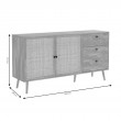 Μπουφές Oslo pakoworld μαύρο-φυσικό 150x39x79εκ Μπουφές Oslo pakoworld μαύρο-φυσικό 150x39x79εκ