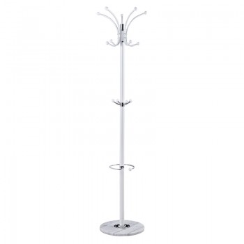 Καλόγερος ρούχων Nicolo pakoworld μέταλλο λευκό Φ37x175εκ Καλόγερος ρούχων Nicolo pakoworld μέταλλο λευκό Φ37x175εκ