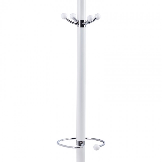 Καλόγερος ρούχων Nicolo pakoworld μέταλλο λευκό Φ37x175εκ Καλόγερος ρούχων Nicolo pakoworld μέταλλο λευκό Φ37x175εκ