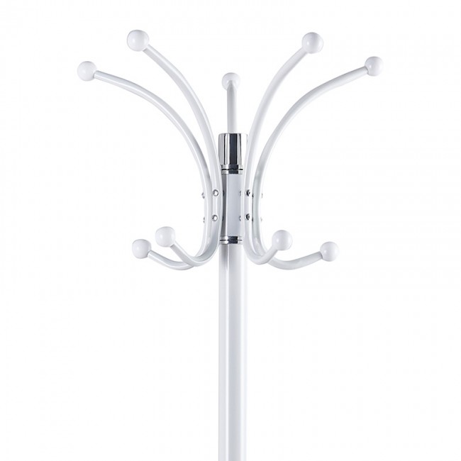 Καλόγερος ρούχων Nicolo pakoworld μέταλλο λευκό Φ37x175εκ Καλόγερος ρούχων Nicolo pakoworld μέταλλο λευκό Φ37x175εκ