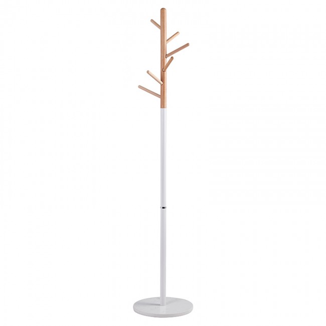 Καλόγερος ρούχων Marianna pakoworld μέταλλο λευκό-φυσικό Φ37x169εκ Καλόγερος ρούχων Marianna pakoworld μέταλλο λευκό-φυσικό Φ37x169εκ