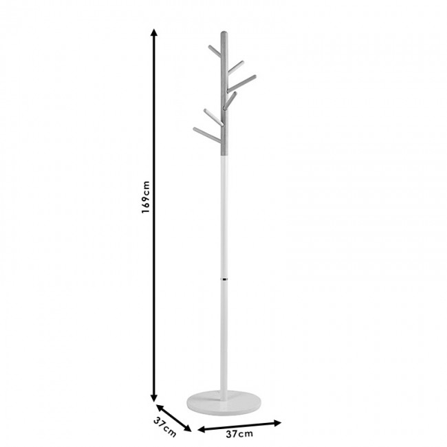 Καλόγερος ρούχων Marianna pakoworld μέταλλο λευκό-φυσικό Φ37x169εκ Καλόγερος ρούχων Marianna pakoworld μέταλλο λευκό-φυσικό Φ37x169εκ