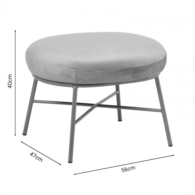 Σκαμπό Susanna pakoworld βελούδο σάπιο μήλο-πόδι χρυσό μέταλλο 56x47x40εκ Σκαμπό Susanna pakoworld βελούδο σάπιο μήλο-πόδι χρυσό μέταλλο 56x47x40εκ