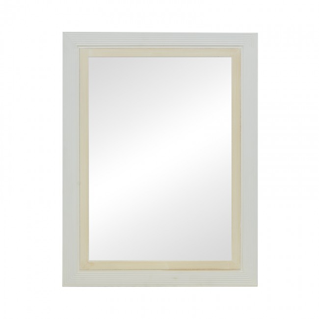 Καθρέπτης Joliene Inart mdf σε λευκή αντικέ-φυσική απόχρωση 60x80x2.1εκ Καθρέπτης Joliene Inart mdf σε λευκή αντικέ-φυσική απόχρωση 60x80x2.1εκ