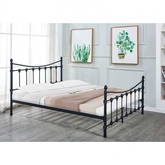 Κρεβάτι Beowulf pakoworld μαύρο μεταλλικό 140x190εκ Κρεβάτι Beowulf pakoworld μαύρο μεταλλικό 140x190εκ