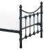 Κρεβάτι Beowulf pakoworld μαύρο μεταλλικό 90x190εκ
