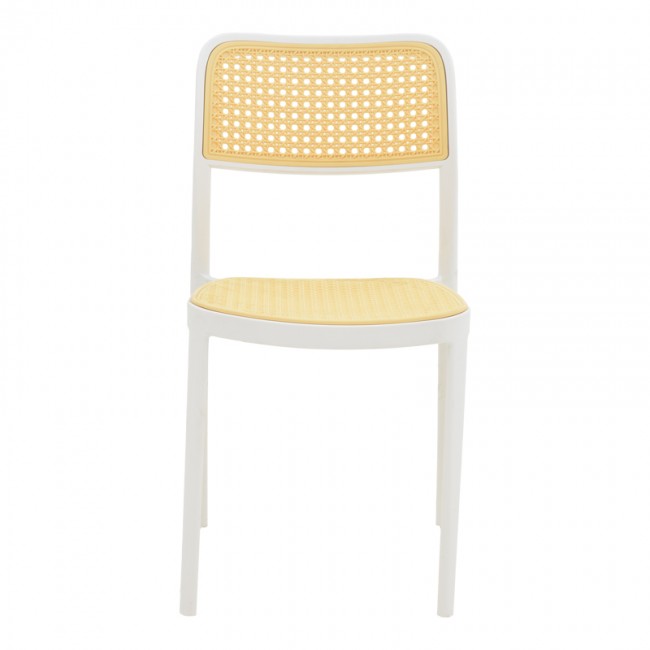 Καρέκλα Westley pakoworld pp φυσικό-λευκό 55x47x81εκ Καρέκλα Westley pakoworld pp φυσικό-λευκό 55x47x81εκ