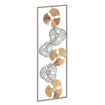 Διακοσμητικό τοίχου Blomma pakoworld αντικέ χρυσό μέταλλο 31x3.5x90εκ Διακοσμητικό τοίχου Blomma pakoworld αντικέ χρυσό μέταλλο 31x3.5x90εκ