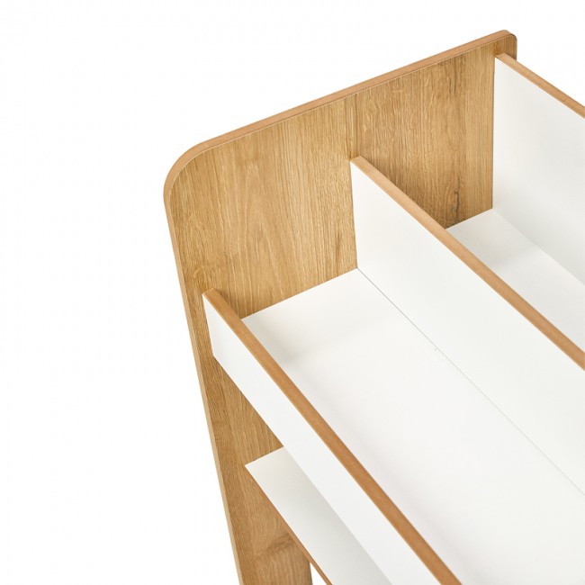 Ραφιέρα Seagull pakoworld φυσικό-λευκό mdf 57x34x70εκ Ραφιέρα Seagull pakoworld φυσικό-λευκό mdf 57x34x70εκ