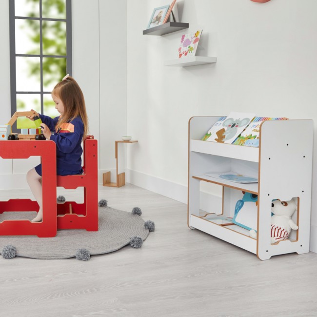 Ραφιέρα Seagull pakoworld λευκό mdf 57x34x70εκ Ραφιέρα Seagull pakoworld λευκό mdf 57x34x70εκ