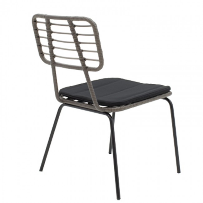 Τραπεζαρία Naoki - Kliton σετ 5τεμ pakoworld ανθρακί αλουμίνιο και μέταλλο σε μαύρη απόχρωση 80x80x74εκ Τραπεζαρία Naoki - Kliton σετ 5τεμ pakoworld ανθρακί αλουμίνιο και μέταλλο σε μαύρη απόχρωση 80x80x74εκ