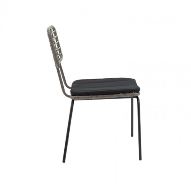 Τραπεζαρία Naoki - Kliton σετ 5τεμ pakoworld ανθρακί αλουμίνιο και μέταλλο σε μαύρη απόχρωση 80x80x74εκ Τραπεζαρία Naoki - Kliton σετ 5τεμ pakoworld ανθρακί αλουμίνιο και μέταλλο σε μαύρη απόχρωση 80x80x74εκ