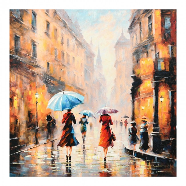 Πίνακας σε καμβά Nightdream II Inart 100x3x100εκ Πίνακας σε καμβά Nightdream II Inart 100x3x100εκ