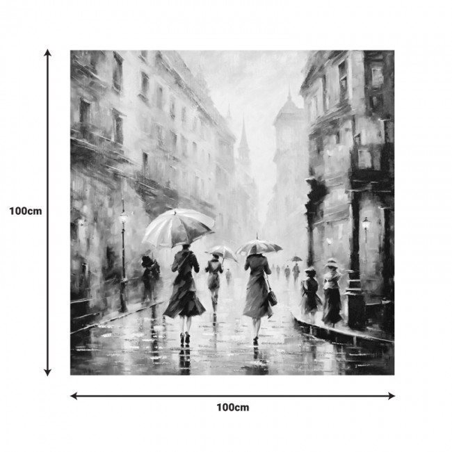 Πίνακας σε καμβά Nightdream II Inart 100x3x100εκ Πίνακας σε καμβά Nightdream II Inart 100x3x100εκ