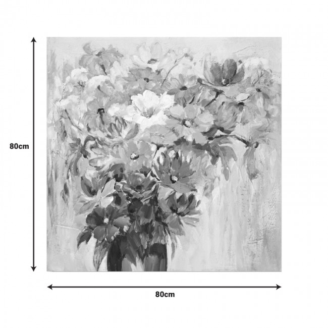 Πίνακας σε καμβά Spino I Inart 80x3x80εκ Πίνακας σε καμβά Spino I Inart 80x3x80εκ