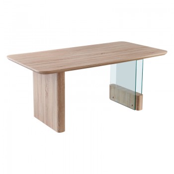 Tραπέζι Faghan pakoworld καφέ mdf 180x90x76εκ Tραπέζι Faghan pakoworld καφέ mdf 180x90x76εκ