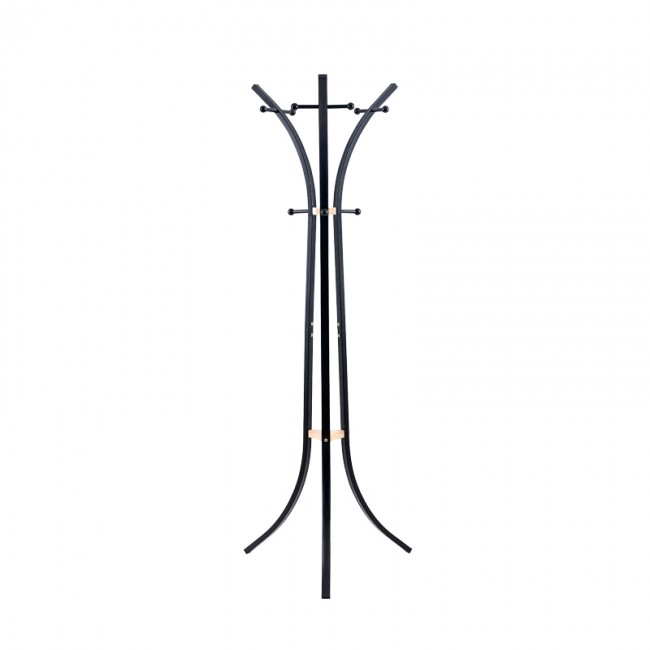 Καλόγερος ρούχων Bamile pakoworld μαύρο μέταλλο και rubberwood σε φυσική απόχρωση 51x63x175εκ Καλόγερος ρούχων Bamile pakoworld μαύρο μέταλλο και rubberwood σε φυσική απόχρωση 51x63x175εκ