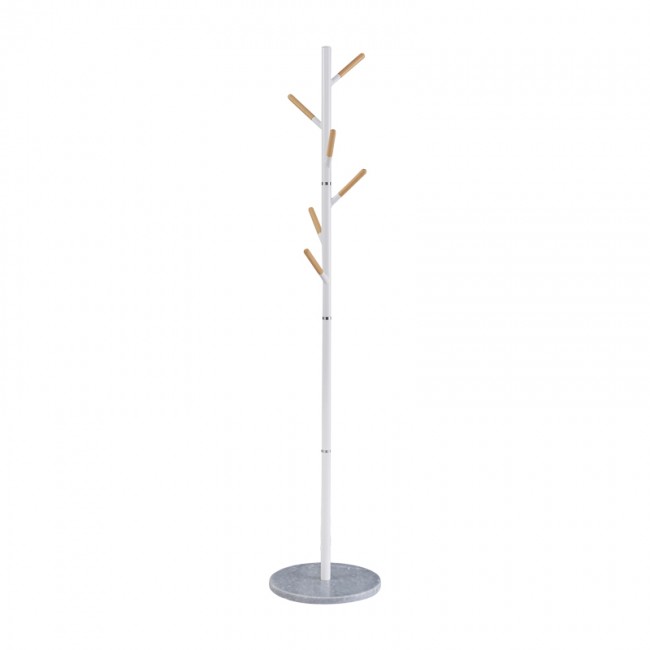 Καλόγερος ρούχων Ponziele μέταλλο σε λευκή απόχρωση Φ37x174εκ Καλόγερος ρούχων Ponziele μέταλλο σε λευκή απόχρωση Φ37x174εκ