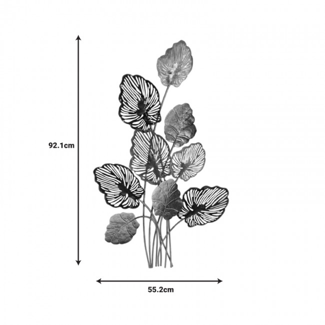 Διακοσμητικό τοίχου Irida Inart μέταλλο πολύχρωμο 55.2x2.5x92.1εκ Διακοσμητικό τοίχου Irida Inart μέταλλο πολύχρωμο 55.2x2.5x92.1εκ
