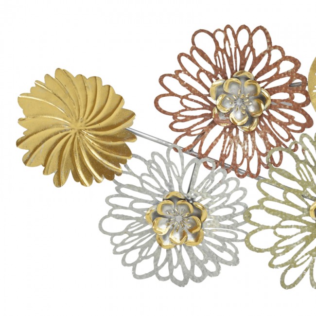 Διακοσμητικό τοίχου Tutsi Inart μέταλλο πολύχρωμο 102.9x5.1x43.2εκ Διακοσμητικό τοίχου Tutsi Inart μέταλλο πολύχρωμο 102.9x5.1x43.2εκ