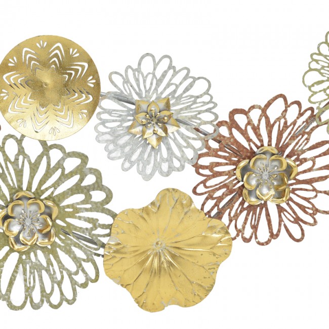 Διακοσμητικό τοίχου Tutsi Inart μέταλλο πολύχρωμο 102.9x5.1x43.2εκ Διακοσμητικό τοίχου Tutsi Inart μέταλλο πολύχρωμο 102.9x5.1x43.2εκ